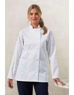 P-PR671-Veste de cuisinier à manches longues Femme 2